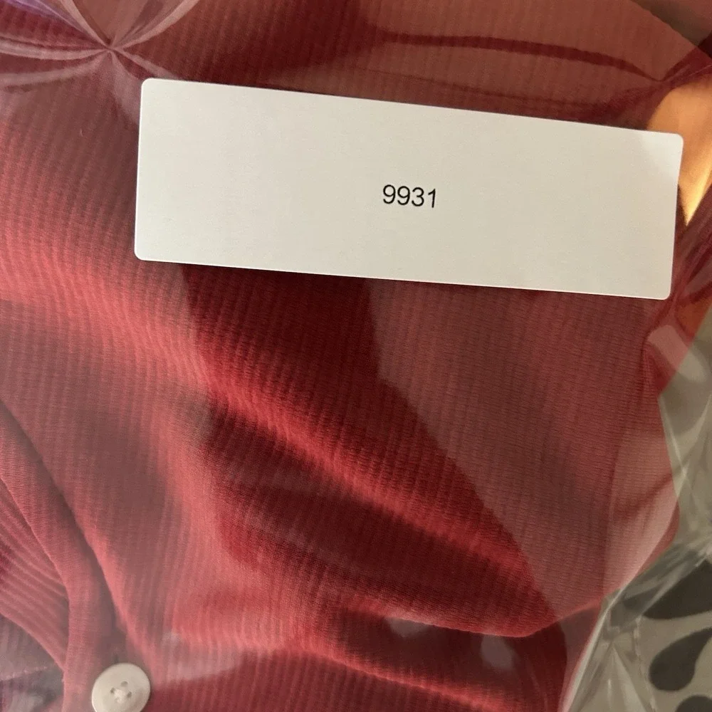 Nike Tiger Woods Shirt Mens M Red Polo Blade Collar AeroReact Golf BV1315